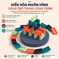 Tàu Xếp Domino Tự Động 48 Chi Tiết Cho Bé – Mã X007-1