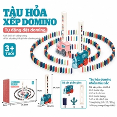 Tàu Xếp Domino Tự Động 48 Chi Tiết Cho Bé – Mã X007-1