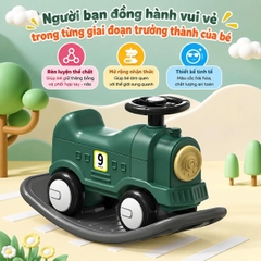 Xe chòi chân bập bênh 2 in 1 kiểu dáng mới, thiết kế hiện đại cho bé từ 12 tháng