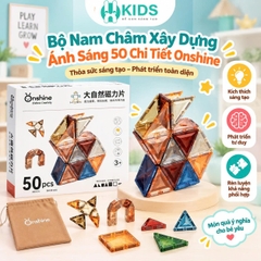 Bộ Nam Châm Xây Dựng Ánh Sáng 50 Chi Tiết Onshine Cho Bé 3 Tuổi+