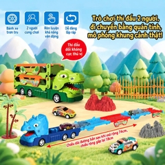 Bộ Xe Đường Đua Khủng Long Phóng Ô Tô – 5621
