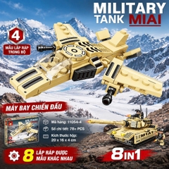 Bộ Lắp Ráp Quân Sự 8 Trong 1 11054B Cho Bé