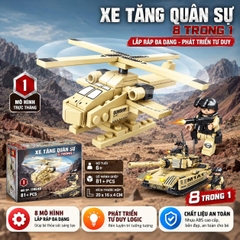 Bộ Lắp Ráp Quân Sự 8 Trong 1 11054B Cho Bé