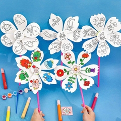 Bộ Chong Chóng Tô Màu Sáng Tạo DIY Cho Bé