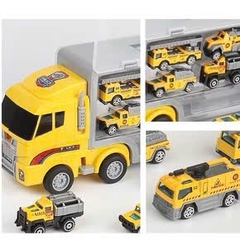 Xe Tải Chở 6 Xe Ô Tô Hợp Kim Có Hộp Trưng Bày
