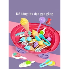 Xe Bán Kem Đồ Chơi 2 Tầng Có Nhạc Và Xoay