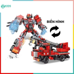 Bộ Lắp Ghép Xe Cẩu Biến Hình Robot 2in1