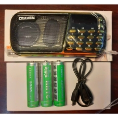 Loa Craven CR-853 3 Pin Nghe Nhạc, Thẻ Nhớ, USB, Đài FM