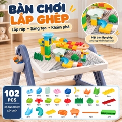 Bàn Vẽ Và Lắp Ghép Đa Năng Cao Cấp 6in1 Y1024 - Lắp Ráp Cho Bé