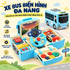 Xe Bus Biến Hình Đa Năng Cho Bé HT9940-1 – Đồ Chơi Lái Xe Mô Phỏng Âm Thanh Ánh Sáng