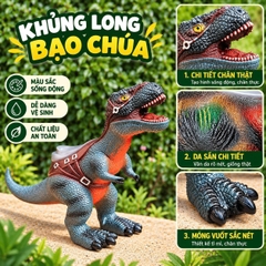 Mô Hình Khủng Long Trẻ Em Cỡ Siêu Lớn Có Yên Ngồi, Âm Thanh – 2 Mẫu