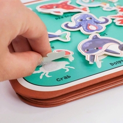 Sách Tô Màu Nước 2in1 XKIDS – Sổ Tô Màu Tái Sử Dụng Kèm Trò Chơi Bóc Dán Cho Bé