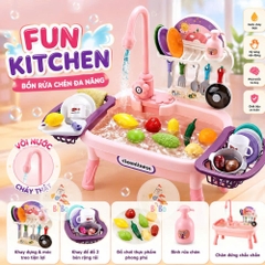 Bồn Rửa Chén Đồ Chơi Cho Bé Có Vòi Nước Tuần Hoàn H364A
