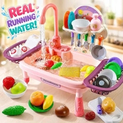 Bồn Rửa Chén Đồ Chơi Cho Bé Có Vòi Nước Tuần Hoàn H364A