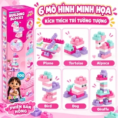Bộ Đồ Chơi Xếp Hình Building Blocks 100 Chi Tiết Cho Bé Từ 3 Tuổi – Lắp Ghép Sáng Tạo, Rèn Luyện Tư Duy