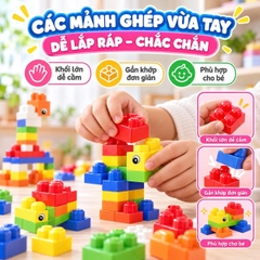 Bộ Đồ Chơi Xếp Hình Building Blocks 100 Chi Tiết Cho Bé Từ 3 Tuổi – Lắp Ghép Sáng Tạo, Rèn Luyện Tư Duy