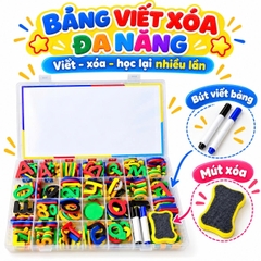 Bảng Nam Châm Chữ Số & Chữ Cái Song Ngữ Anh Việt 3IN1 - 309 Chi Tiết - Giúp Bé Học Tiếng Việt, Tiếng Anh và Toán