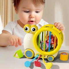 Đồ Chơi Ốc Sên Kéo Dây Thả Hình Khối Đa Năng Cho Bé
