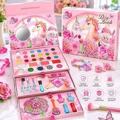 Bộ Đồ Chơi Trang Điểm 3 Tầng Cỡ Lớn Cho Bé Gái – Hộp Kỳ Lân