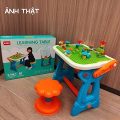 BÀN HỌC ĐA NĂNG 2IN1 CHO BÉ – Bàn Học Và Xếp Hình 2 Trong 1 88 Chi Tiết Cho Bé