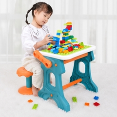 BÀN HỌC ĐA NĂNG 2IN1 CHO BÉ – Bàn Học Và Xếp Hình 2 Trong 1 88 Chi Tiết Cho Bé