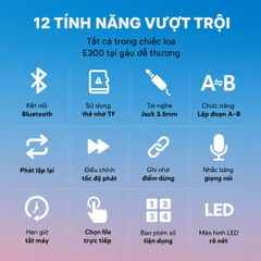 Loa Học Tiếng Anh Rolton E300 Hình Gấu Dễ Thương CHO BÉ