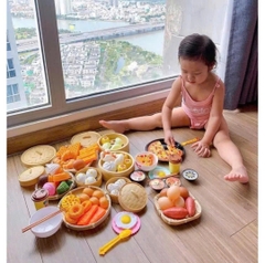 Bộ Đồ Chơi Đồ Ăn Dimsum 88 Chi Tiết Cho Bé