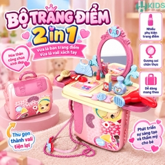 Bộ Bàn Trang Điểm Công Chúa Lắp Ghép Biến Hình Balo