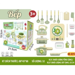 Bộ Đồ Chơi Nấu Ăn Nhà Bếp Khủng Long 20 Chi Tiết