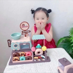 Bộ Đồ Chơi Cửa Hàng Bánh Donut 34 Chi Tiết Có Đèn Nhạc Cho Bé – Mã 777-8