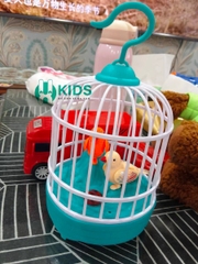 Đồ Chơi lồng chim hót có thể nhại lại tiếng giọng nói, cảm ứng tiếng vỗ tay có đèn nhạc cực vui cho bé