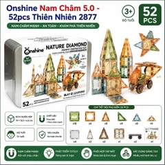 Onshine Nam Châm 5.0 - 52pcs 2877 - Nam Châm Ánh Sáng (2 Màu) Cho Bé