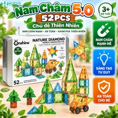 Nam Châm 5.0 Onshine 52 Chi Tiết – Bộ Xếp Hình Lắp Ghép Sáng Tạo Cho Bé