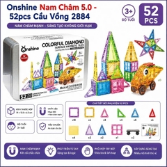 Onshine Nam Châm 5.0 - 52pcs 2877 - Nam Châm Ánh Sáng (2 Màu) Cho Bé