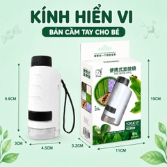 Bộ Kính Hiển Vi Khoa Học STEM Cho Bé 6+ Tuổi Khám Phá Thế Giới Vi Mô