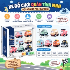 Bộ 7 Xe Đồ Chơi Quán Tính Mini Nhiều Mẫu Cho Bé – Mã 3305A