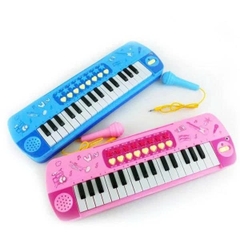 Đàn Organ Cho Bé 32 Phím Kèm Mic 3206 Màu Xanh - Đồ Chơi XKIDS