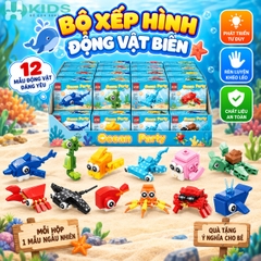 Bộ Lắp Ghép Động Vật Đại Dương 12 Mẫu Mini – Mã 11056B