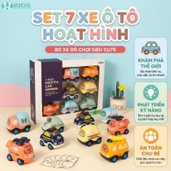 Bộ 7 Xe Đồ Chơi Quán Tính Mini Nhiều Mẫu Cho Bé – Mã 3305A