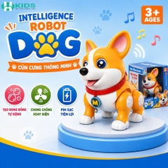Chó Robot Corgi Đồ Chơi Thông Minh Có Đèn Nhạc Cho Bé – Mã 333-9