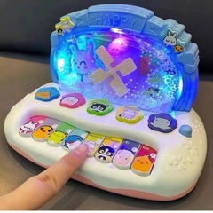Đàn Piano Đồ Chơi Cho Bé Có Nhạc, Đèn LED Và Cối Xay Gió XKIDS