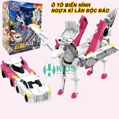 Đồ chơi xe ô tô va chạm biến hình robot ngựa kì lân unicorn siêu độc đáo cho bé
