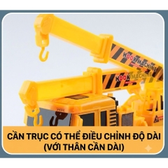 Bộ 6 Xe Công Trình Mô Hình Cỡ Lớn Cho Bé