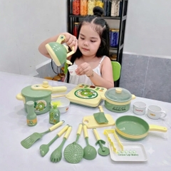 Bộ Đồ Chơi Nấu Ăn Nhà Bếp Khủng Long 20 Chi Tiết