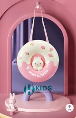 Đồ Chơi Balo Hình Chiếc Bánh Donut Biến Hình Ngôi Nhà Búp Bê Thỏ Đáng Yêu kèm nhiều phụ kiện Cho Bé Gái