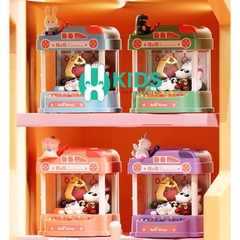 Máy gắp thú bông cỡ lớn hình pony , thỏ trắng , khủng long ,heo hồng kèm xu đếm thời gian, có nhạc có đèn cho bé
