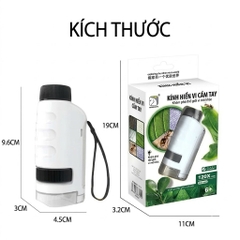 Kính Hiển Vi Cầm Tay 120X Cho Bé Có Đèn LED