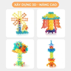Bộ Nam Châm Ghép Hình Bông Hoa 200 Chi Tiết – Đồ Chơi Sáng Tạo Cho Bé 3+