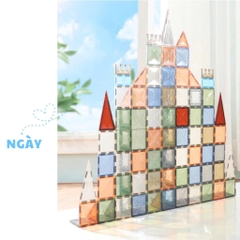 Bộ Lắp Ghép Nam Châm Thiên Nhiên 100 Chi Tiết