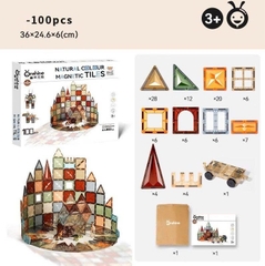 Bộ Lắp Ghép Nam Châm Thiên Nhiên 100 Chi Tiết